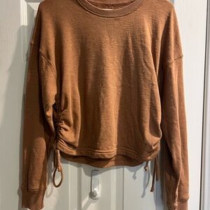 Women's Brown Long Sleeve Top